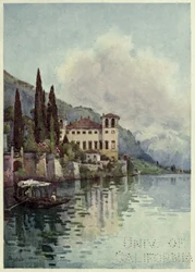 Gravedone, Lago di Como, Illusztráció: "Az olasz tavak", Richard Bagot