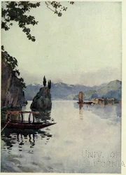 Il Punto di Bellagio, Comói-tó, Illusztráció: "Az olasz tavak", Richard Bagot