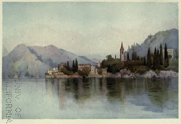 Varenna, Lago di Como, Illusztráció Richard Bagot 