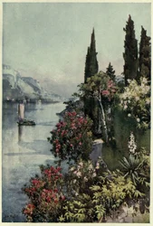 Villa Giulia, Comói-tó, Illusztráció Richard Bagot 