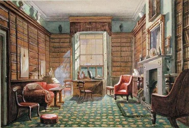 The Consulting Rooms of No.2 Rodney Street, Liverpool, 1830 körül (akvarell, papír)