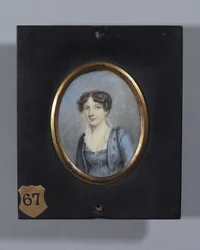 Mrs Morgan (akvarell elefántcsonton)
