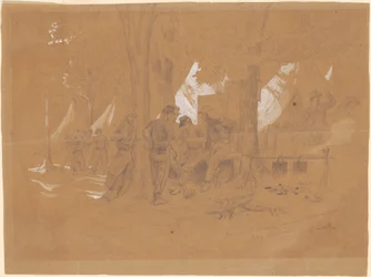 Camp Ellsworth, Alexandria közelében – Öt Zouave