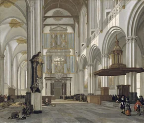 Az új templom belseje, Amszterdam, 1657