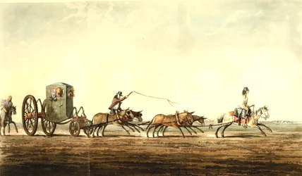 Postakocsi, Buenos Aires tartomány, 1818 körül