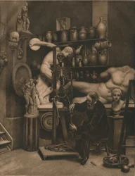 Mr Heatherleys Holiday: Incident in Studio Life, 1874.