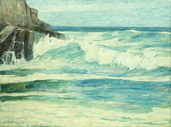 Sziklatörés a sziklákon, 1912 körül (olaj, vászon)