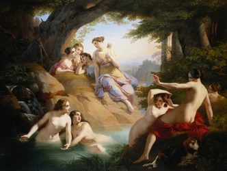 Diana és fürdő nimfák, 1846