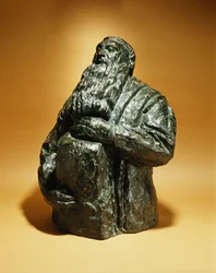 Rodin visszanéz; Rodin hátradől, 1909