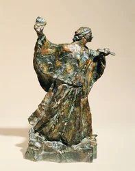 Szobrásznő a munkahelyen; Dolgozószobrásznő, 1906