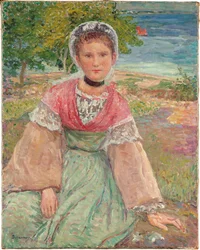 Fiatal Bretonne, 1895 körül (olaj, vászon)