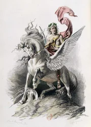 Költői művészet műalkotásokban – Nicolas Boileau. Illusztráció E. Bayard. Párizs 1873, Laplace Sanchez és Cie éditeurs (metszet)
