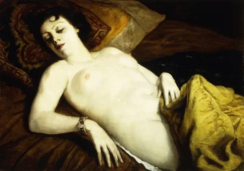 Alvó akt karkötővel; Nu Couche au Bracelet, 1930