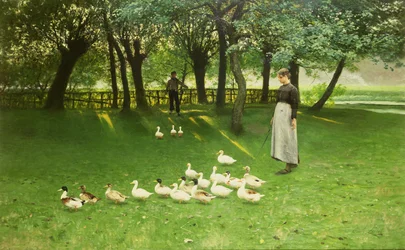 A kacsás lány, az 1880-as évek eleje