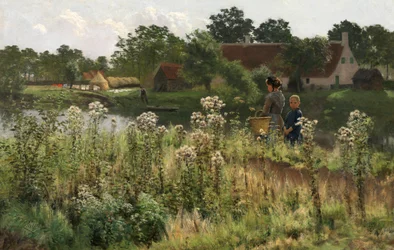 A Lys folyó Astenénél, kb. 1885
