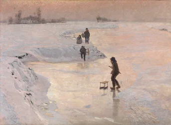 A korcsolyázók, 1891 körül (olaj, vászon)