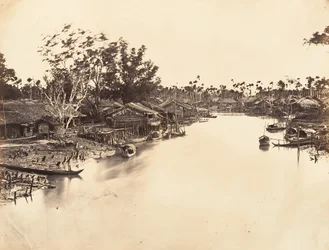Kilátás a kínai városra, Cholen lap 6. sz., Saigon, Cochin Kína, 1866.