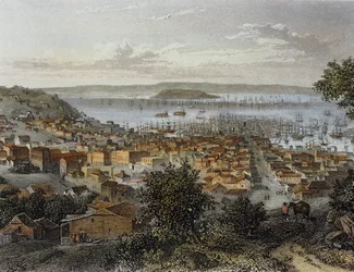 San Francisco, Kalifornia, USA. Gravírozás ... (metszet)