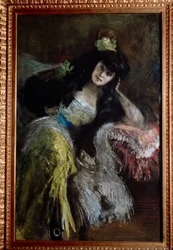 Emilia Sommi Picenardi márkiné portréja (olaj, vászon).