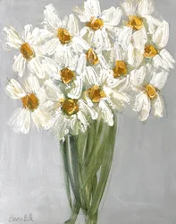 Friss margaréta csokor
