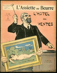 „” L’Plate au beurre” borítója, 215. szám, Szatirikus színekben