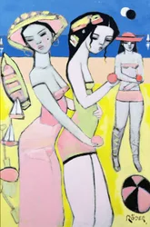 Részleges napfogyatkozás, 2007 (olaj, vászon tábla)
