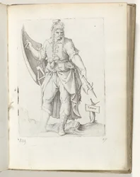 Tatarus (cím a tárgyon) Tartaarse krijgsman Korunk különböző nemzeteinek attitűdjei (sorozat címe)