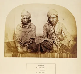 Kumbos, Hindoos, Googaira, Mooltan, The People of India, J. Forbes Watson, megjelent 1868 (albumnyomat)