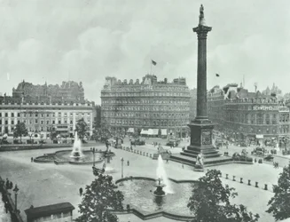 Nelsons oszlop, Trafalgar Square, Westminster LB: délkeletre nézve, 1895