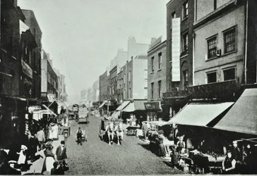 Pitfield Street: északra nézve, 1895