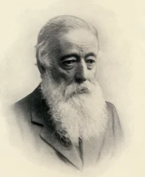 A szerző portréja, Charles Montagu Doughty „Passages From Arabia Deserta” című illusztrációja, 1931-ben (litho)