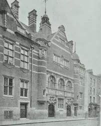 Shoreditch nyilvános fürdő: külső, 1898