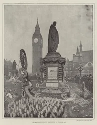 A Beaconsfield-szobor, Westminster, a Primrose napján