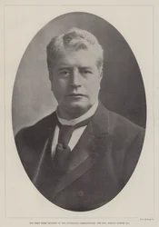 Az Ausztrál Nemzetközösség első miniszterelnöke, a tisztelt Edmund Barton, QC