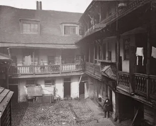 Az Oxford Arms a Warwick Lane-ben, 1875, Alfred und John Bool (1850-1900) és Henry Dixon (1820-92) történelmi londoni épületeiből