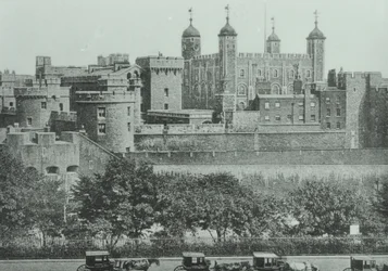 Tower Hill: kilátás a londoni Towerre, 1895