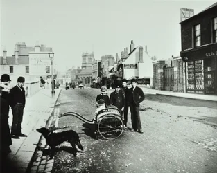 Wandsworth High Street: nyugatra nézve, 1890