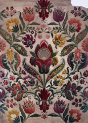 Színes rajzfilm gobelinről, selyemről vagy tapétáról, 1830-40
