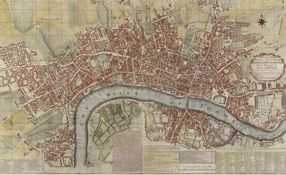 London és Westminster városainak, valamint Southwark kerületének új és pontos terve, 1725