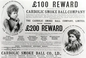 A Carbolic Smoke Ball Company reklámja, 1893