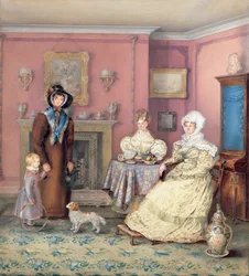 Egy angol IV. Vilmos nappali késő nyáron, 1830 körül (wc papíron)