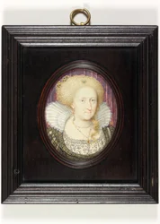 Anne of Denmark (akvarell pergamen)