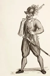 Arquebusier a 16. században, 1880 körül