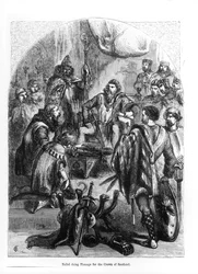 Baliol (1249-1315) Skócia Koronája előtt tiszteleg