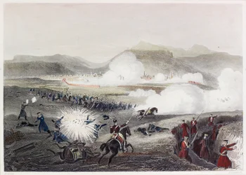 Battle Of Kars (színes metszet)