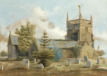 Bedminster Old Church (olaj, papír)