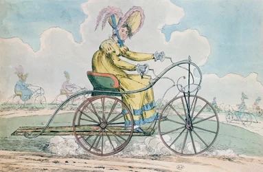 Háromkerekű kerékpár, a Ladies hobbi, 1819