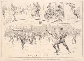 Blackburn Rovers vs. Nottingham County, a The Illustrated Sporting and Dramatic Newsból, 1891. március 23.