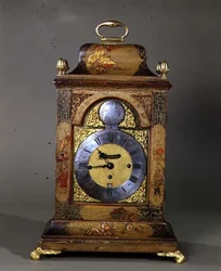 Óratartó, Markwick és Markham, 1740 (krémes és zöld lakk)
