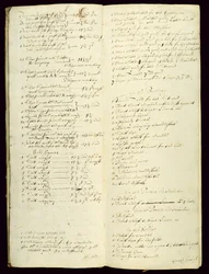 Bursars Long Book, amely egy leltárt mutat be 1631-től